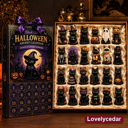 Lovelycedar 24-Day Halloween Black Cat Advent Calendar 2026 product image 1