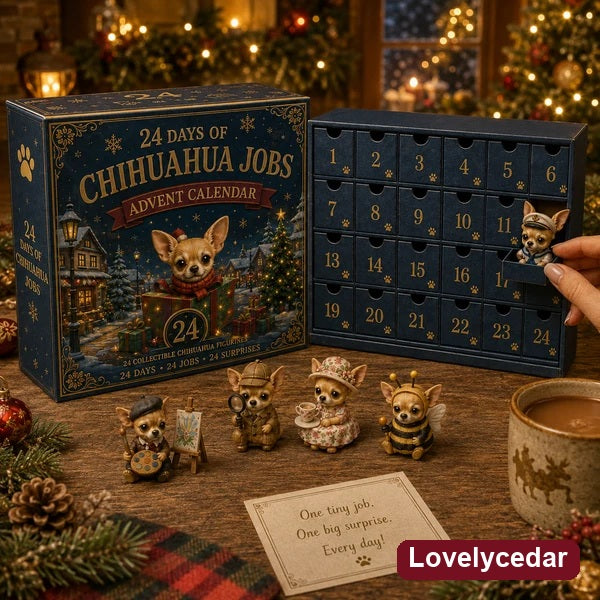 Lovelycedar Chihuahua Jobs Advent Calendar 2026 – 24 Miniature Collectibles product image 1