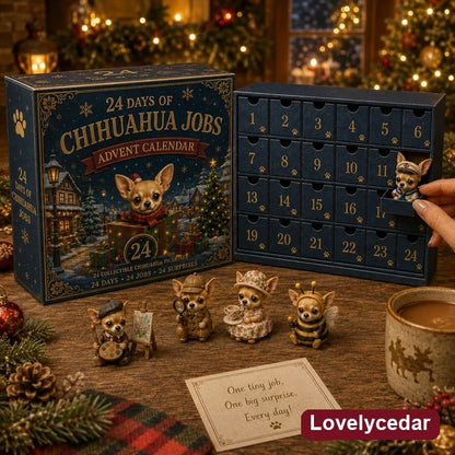 Lovelycedar Chihuahua Jobs Advent Calendar 2026 – 24 Miniature Collectibles product image 1