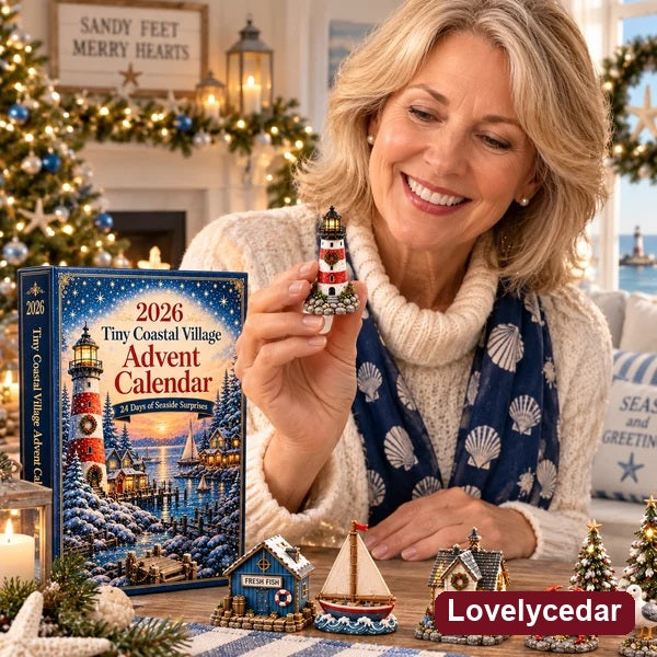 Lovelycedar Tiny Coastal Village Advent Calendar 2026 – 24 Seaside Miniatures product image 1