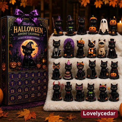Lovelycedar 24-Day Halloween Black Cat Advent Calendar 2026 product image 2
