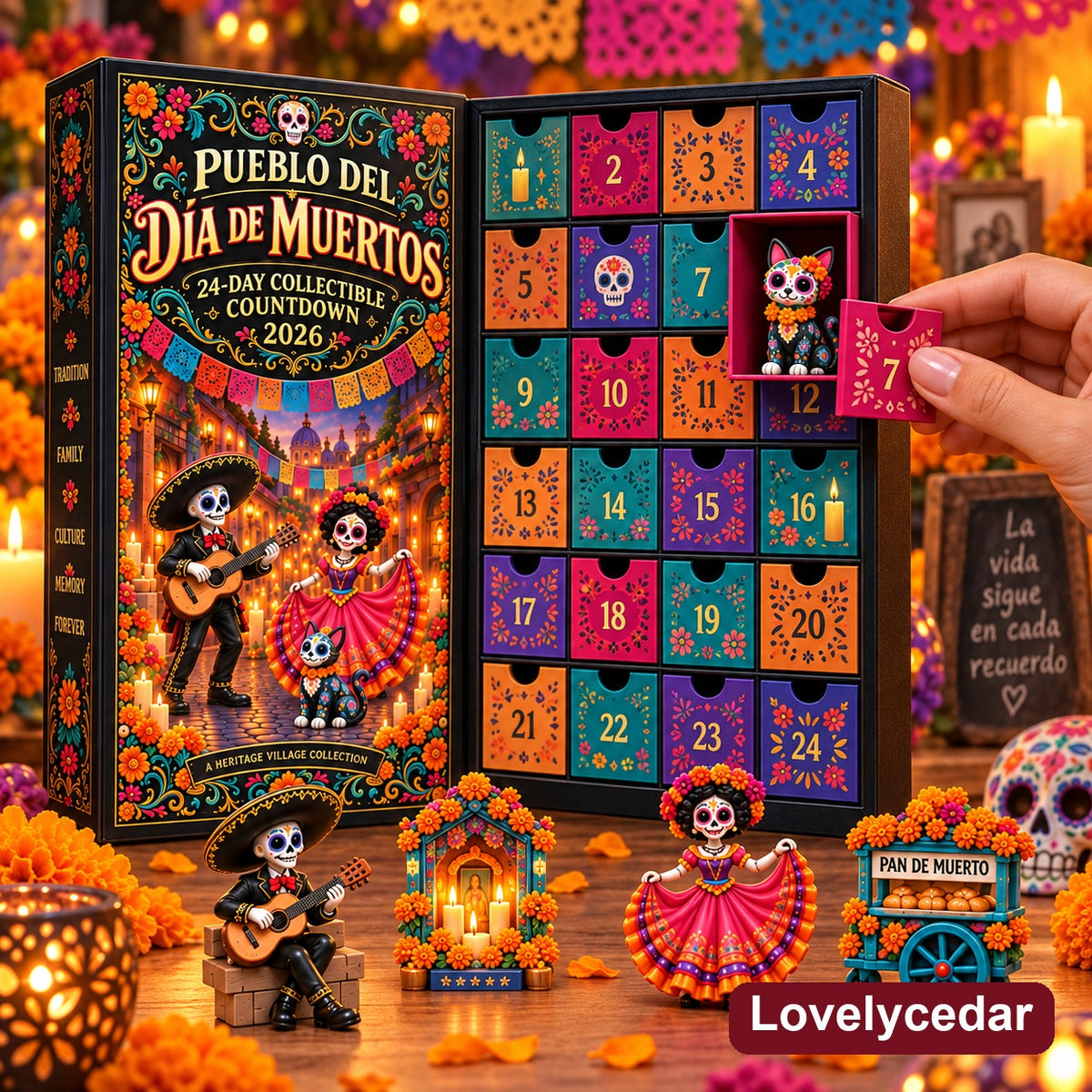 Pueblo del Día de Muertos 2026 — 24-Day Collectible Countdown Calendar product image 2