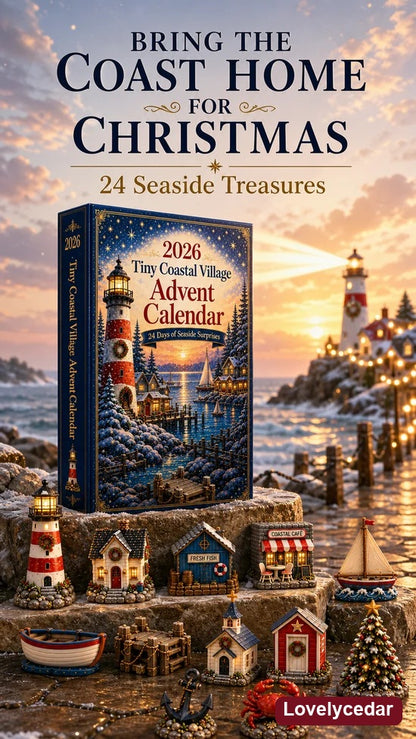 Lovelycedar Tiny Coastal Village Advent Calendar 2026 – 24 Seaside Miniatures product image 2