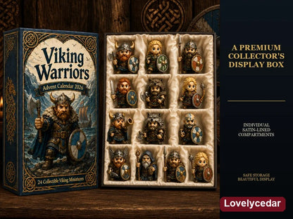 Lovelycedar Viking Warriors Advent Calendar 2026 – 24 Norse Miniatures product image 2