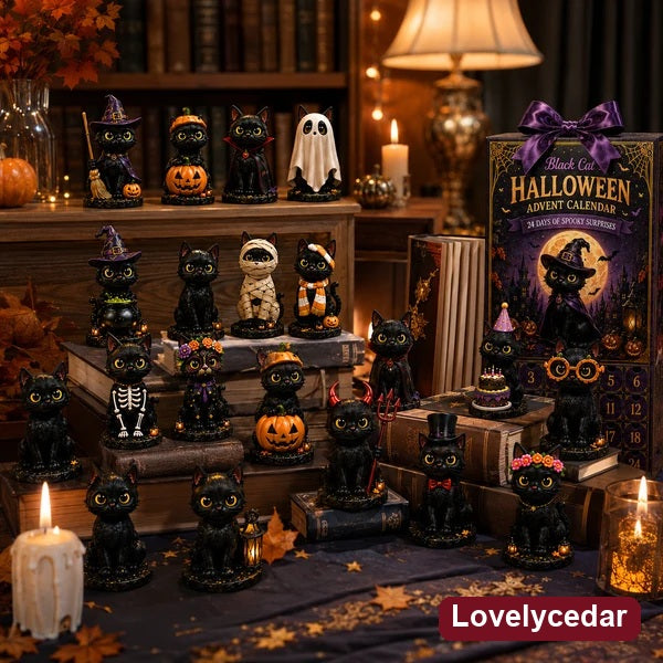 Lovelycedar 24-Day Halloween Black Cat Advent Calendar 2026 product image 3