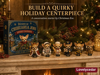 Lovelycedar Chihuahua Jobs Advent Calendar 2026 – 24 Miniature Collectibles product image 4