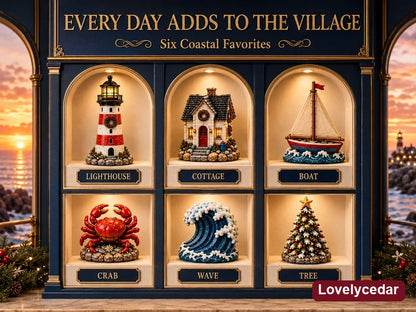 Lovelycedar Tiny Coastal Village Advent Calendar 2026 – 24 Seaside Miniatures product image 5