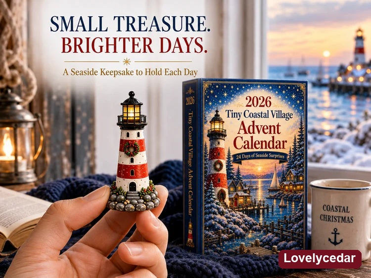 Tiny Coastal Village Advent Calendar 2026 — A Keepsake for Future Decembers