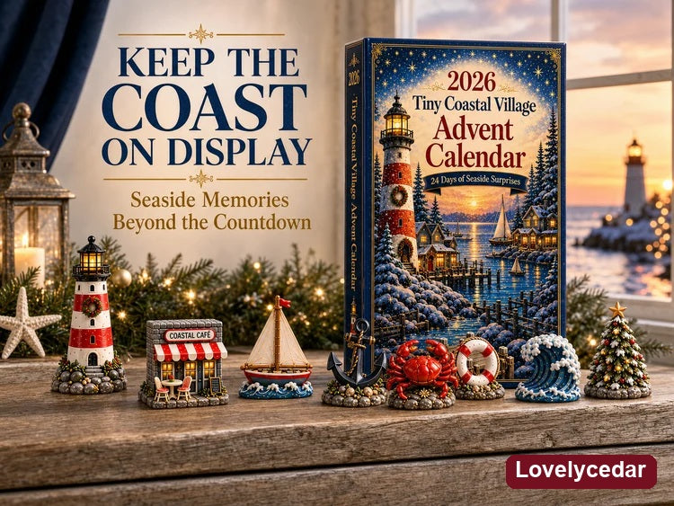 Lovelycedar Tiny Coastal Village Advent Calendar 2026 – 24 Seaside Miniatures product image 7