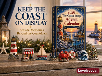 Lovelycedar Tiny Coastal Village Advent Calendar 2026 – 24 Seaside Miniatures product image 7