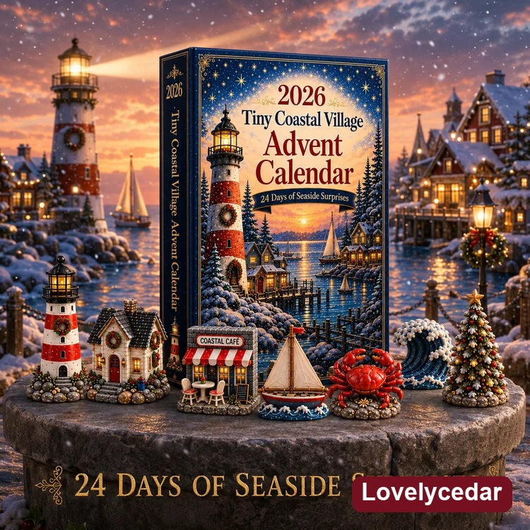 Lovelycedar Tiny Coastal Village Advent Calendar 2026 – 24 Seaside Miniatures product image 8