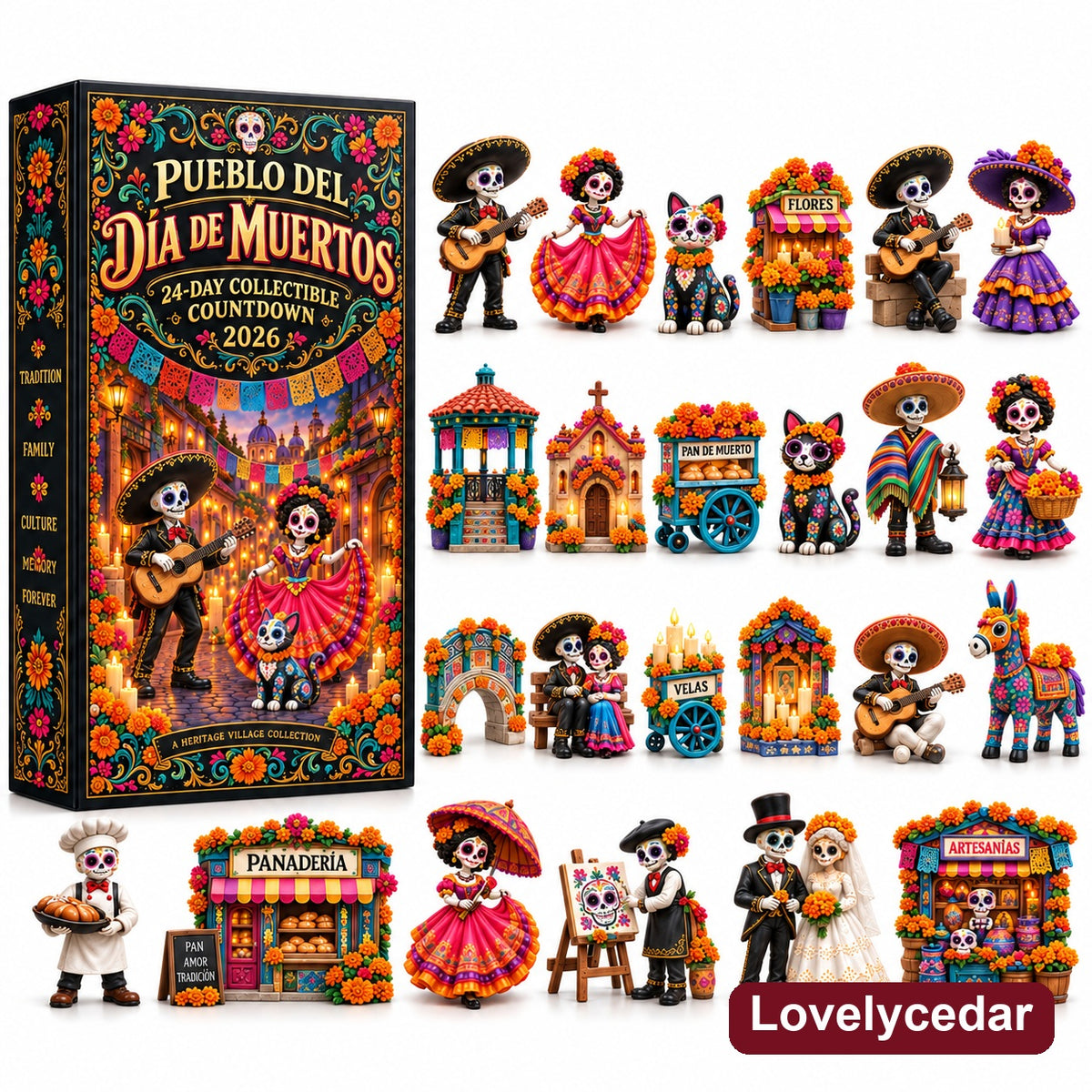 Pueblo del Día de Muertos 2026 — 24-Day Collectible Countdown Calendar product image 9