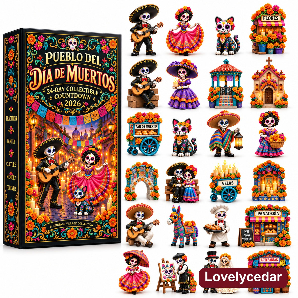 Pueblo del Día de Muertos 2026 — 24-Day Collectible Countdown Calendar product image 10