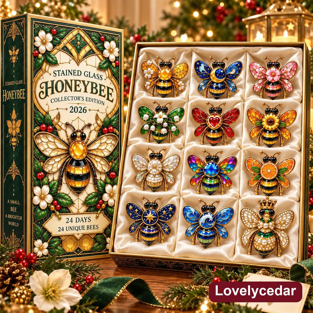 Stained Glass Honeybee Collector's Advent Calendar 2026 product image 10